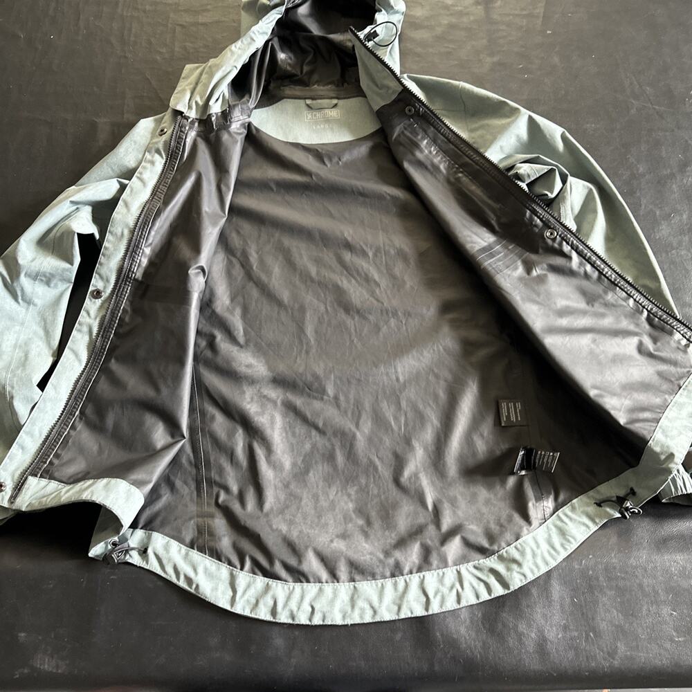 Chrome Industries Storm Cobra Jacket Women’s L Green Waterproof Cycling Jacket - Picture 6 of 13